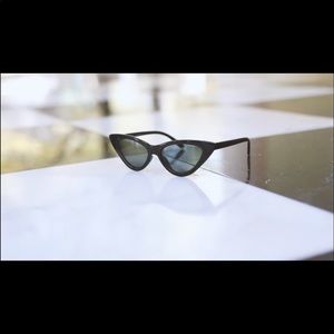 SOJOS Retro Vintage Narrow Cat Eye Sunglasses